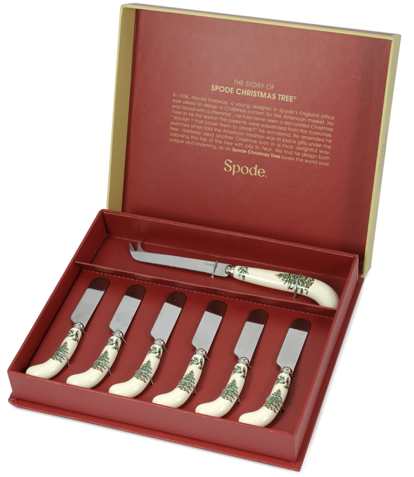 Cheese Knife and 6 Spreaders